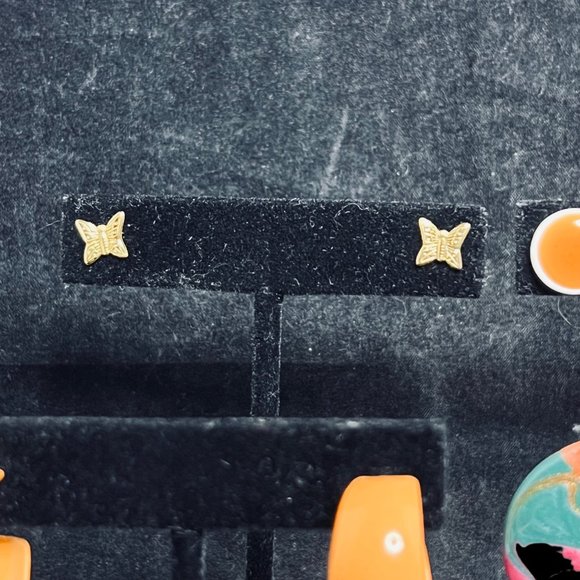 Lot of 6 Fall Colored & Gold Tone Pierced Earrings (4840) - Picture 2 of 9